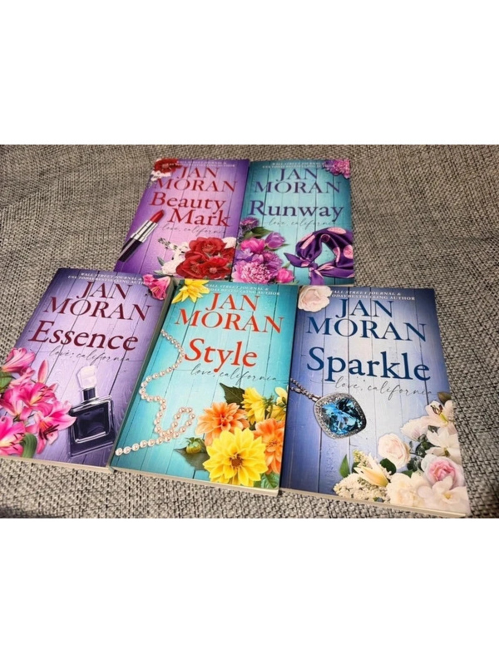 Jan Moran Love California Book Lot – 5 Paperbacks (Beauty Mark, Runway)